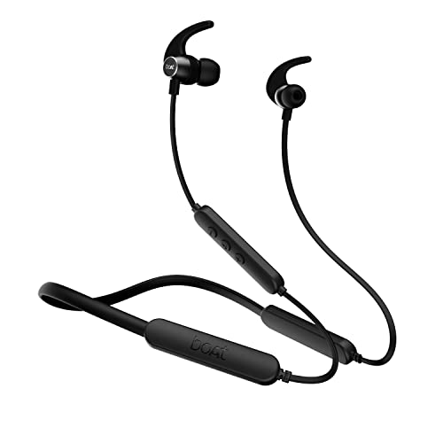 boAt Rockerz 255 Pro+ Bluetooth in-Ear Headphone with Mic(Active Black)