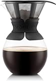 BODUM Pour Over Coffee Maker, 34 oz, Black