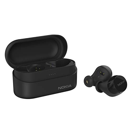 Nokia Power Earbuds Lite with up to 35 Hours of Play time, Waterproofing, Bluetooth 5.0, Crystal-Clear Sound