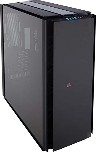 Corsair Obsidian Series 1000D Super-Tower Case, Smoked Tempered Glass, Aluminum...