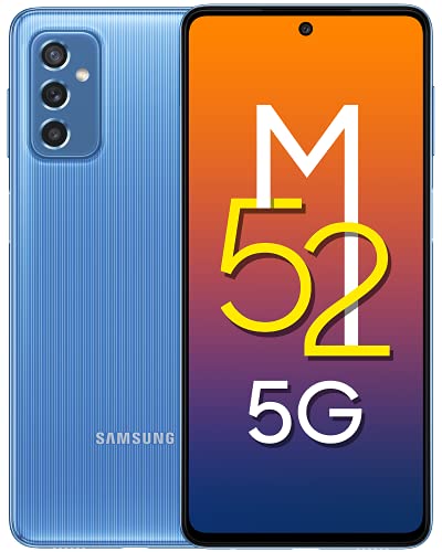 Samsung Galaxy M52 5G (ICY Blue, 6GB RAM, 128GB Storage) Latest Snapdragon...
