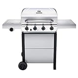 Char-Broil Performance Series Convective 4-Burner with Side Burner Cart Propane Gas Stainless Steel...