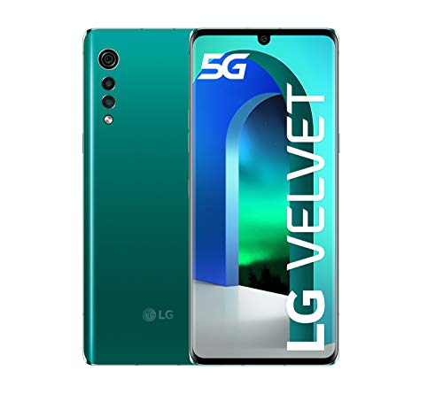LG Velvet smartphone 5G con vetro ricurvo, Display...