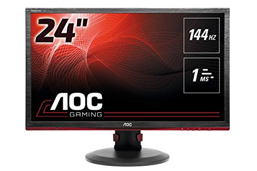 AOC G2460PF 24” Gaming Monitor, FreeSync, FHD (1920x1080), TN Panel, 144Hz,...