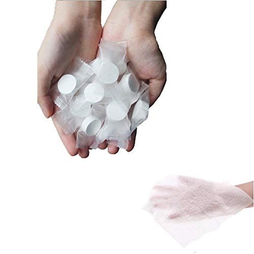 Asier Disposable Cotton Coin Towels Tissue That Expand With Water, Pack Of...
