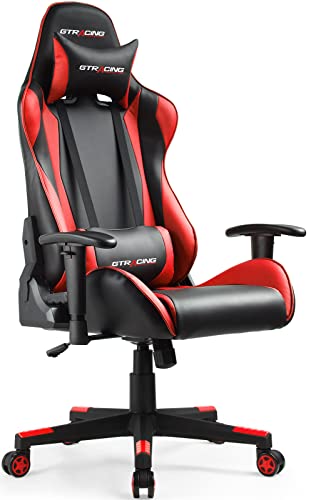 GTRACING Gaming Chair Racing Office Computer Ergonomic (Red)