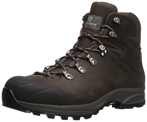 SCARPA Men's Kailash Plus GTX Waterproof Gore-Tex Leather Boots for Backpacking and Hiking - Dark Coffee - 10-10.5