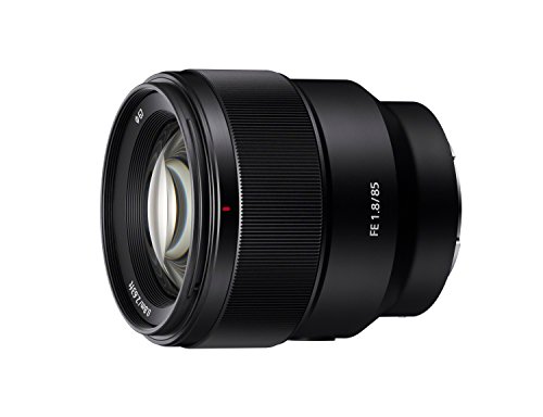 Sony SEL85F18 85mm F/1.8-22 Medium-Telephoto Fixed Prime Camera Lens, Black
