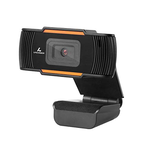 LYCANDER Webcam USB con Microfono Integrato, 1080P...