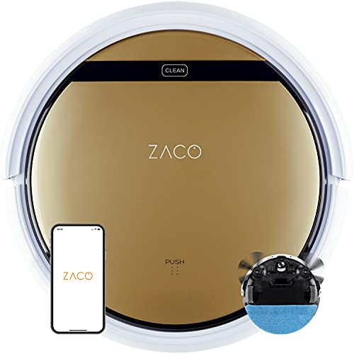 ZACO - Robot Aspirateur V5x avec WiFi Connecté Alexa, Google & Appli -...