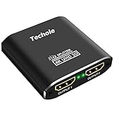 HDMI Splitter 1 in 2 Out - Techole 4K Aluminum Ver1.4 HDCP, Powered HDMI...