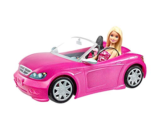 Barbie Macchina Cabrio Rosa, Bambola Inclusa, con...