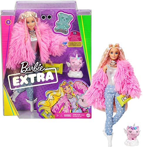 Barbie- Bambola Barbie Extra Bionda con Cucciolo,...