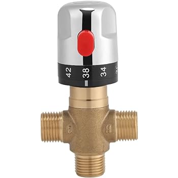 Kes Solid Brass 3 Way Thermostatic Mixing Valve 1 2 Ips Male