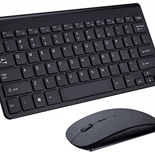 Wireless Keyboard Mouse Jelly Comb 2.4GHz Ultra Thin Compact Portable Small...