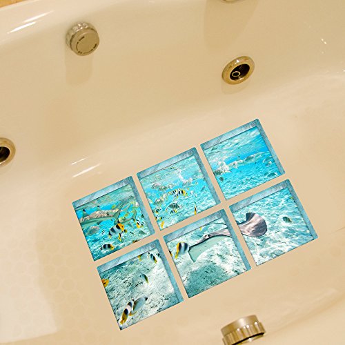 ChezMax The Underwater World Bath Treads Sticker