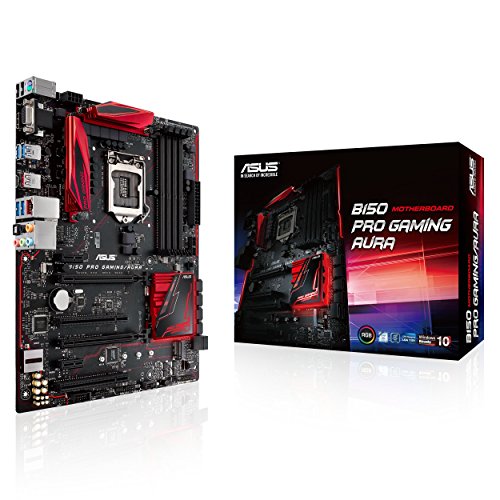 Asus ATX DDR Intel LGA 1151 SATA III (6Gbit/s) Gaming/Aura Motherboard (B150...