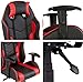 Amazon Brand - Solimo Hoover High Back Gaming Chair (Black & Red)