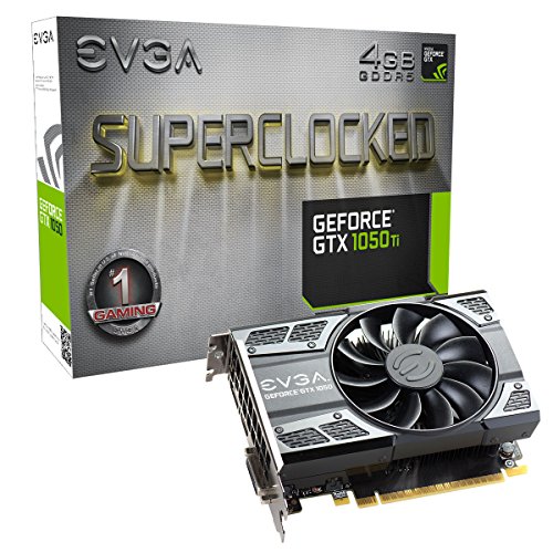EVGA GeForce 04G-P4-6253-KR, GTX 1050 Ti SC GAMING, 4GB GDDR5, DX12 OSD Support...