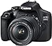 Canon EOS 1500D 24.1 Digital SLR Camera (Black) with EF S18-55 is...