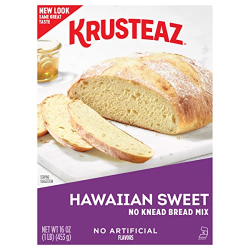 Krusteaz Artisan Hawaiian Sweet Bread Mix, No Knead, 16 Oz Boxes (Pack of 12)											