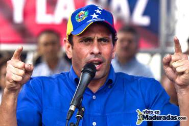 ¡AJÁ! Capriles le responde a Maduro: «Única condición es el respeto a la constitución»