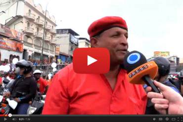 EN VIDEO: Así responde un chavista cuando le preguntan por qué protesta + ¡JAJAJA!