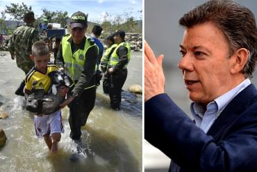 ¡EN MEDIO DEL CAOS! Mientras Maduro huye, Santos viaja a la frontera para monitorear crisis