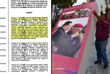 ¡A DIFUNDIRLO! Aquí el decreto donde Chávez prohibió el uso de su imagen en edificios públicos