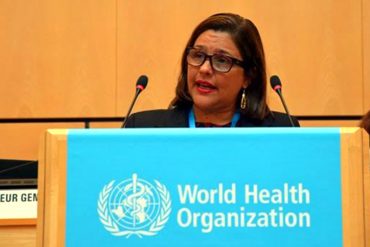 ¡DESCARADA! Ministra Luisana Melo pide ante la ONU «modelo que garantice derecho a la salud»
