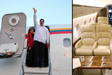 ¡HUMILDAD SOCIALISTA! Revelan los lujos que tiene el avión presidencial de Maduro (+Video)
