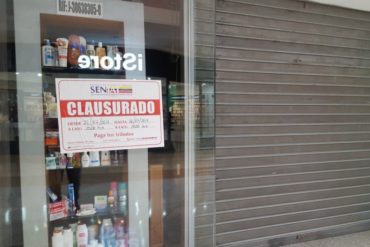¡METIENDO MIEDO! Seniat clausuró comercios en el Sambil de Margarita por unirse al paro cívico de este #20jul