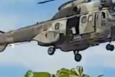 ¡VEA! GNB sacó un helicóptero para controlar saqueos en Calabozo