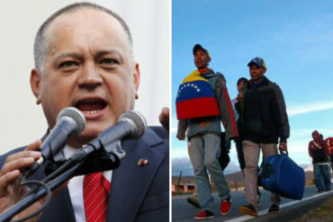 ¡DESESPERADO! Diosdado vuelve a pedir a los inmigrantes venezolanos que regresen: Aquí hay un gobierno responsable, hay trabajo y oportunidades