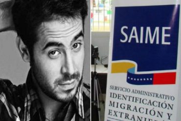¡SIN TAPUJOS! Actor venezolano cargó contra los “malandros” del Saime y su pésimo servicio: “Son una basura” (+Video)