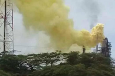 ¡ALERTA! Advierten que situación irregular de humo amarillo en Amuay podría ser perjudicial para la salud