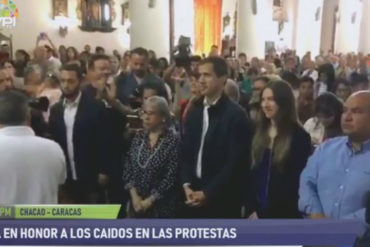 ¡LO ÚLTIMO! Guaidó participa en misa para homenajear a los caídos durante las protestas: Se esperan anuncios (+Foto)