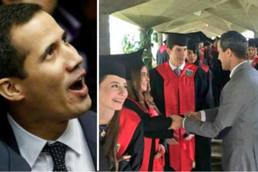 ¡ADMIRABLE! “Confíen en mi”: El mensaje que transmitió a Guaidó durante visita a graduandos de la UCAB (+Fotos)