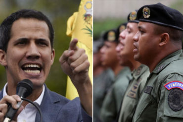 ¡LO DIJO! El dardo filoso de Guaidó a la FANB: “No se le puede permitir el uso de armas a civiles” (+Video)