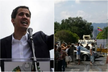 ¡FILOSA! La punta de Guaidó a Maduro por la intentona golpista de 1992: En vez de una tanqueta, ahora tienen al pueblo frente a Miraflores (+Video)