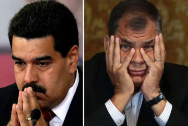 ¡NO SE AGUANTÓ! Maduro se solidariza con Rafael Correa tras sentencia dictada por Ecuador