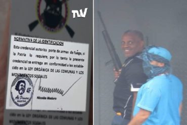 ¡GRAVE! Denuncian entrega de carnets con «autorización de porte de armas» a grupos chavistas (+Fotos)