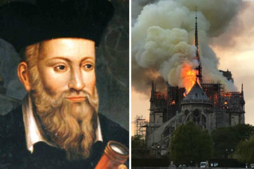 ¡ESCALOFRIANTE! Nostradamus habría predicho que “un símbolo de la cristiandad en Francia” ardería en llamas