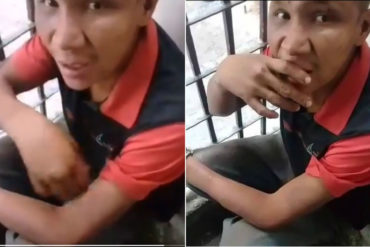 ¡FUERTE! Difunden video de Erick José Gastón horas antes de que lo decapitaran en la sede de PNB en Boleita