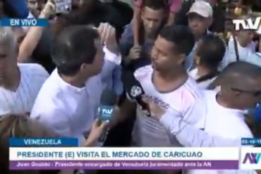 ¡VEA! Lo que le respondió Guaidó a un venezolano que se devolvió de Ecuador (+Video)
