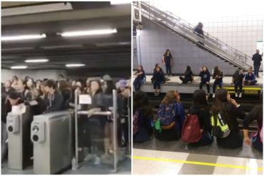 ¡LE CONTAMOS! “Vamos a evadir y no pagar”: Estudiantes en Chile bloquean accesos del Metro de Santiago (+Video)