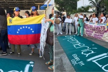 ¡FIRMES! Gremio de enfermería protesta este #19Nov a las afueras del Hospital de Niños J.M. de los Ríos (+Fotos +Videos)