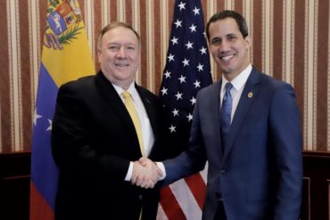 ¡SEPA! Pompeo sostuvo una llamada telefónica con Guaidó y le reafirmó el compromiso inquebrantable de EEUU con la democracia en Venezuela