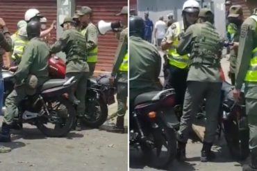 ¡VERGONZOSO! “Muévase de aquí”: Captan a un GNB humillando a un PoliCaracas en plena calle (+Video +Reacciones)