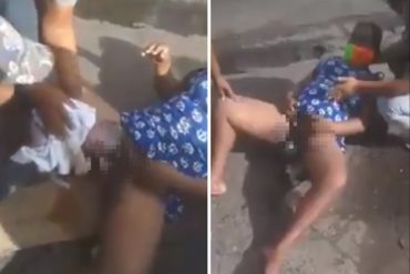 ¡INSÓLITO! Mujer dio a luz en plena vía pública de San Félix (+Video sensible)
